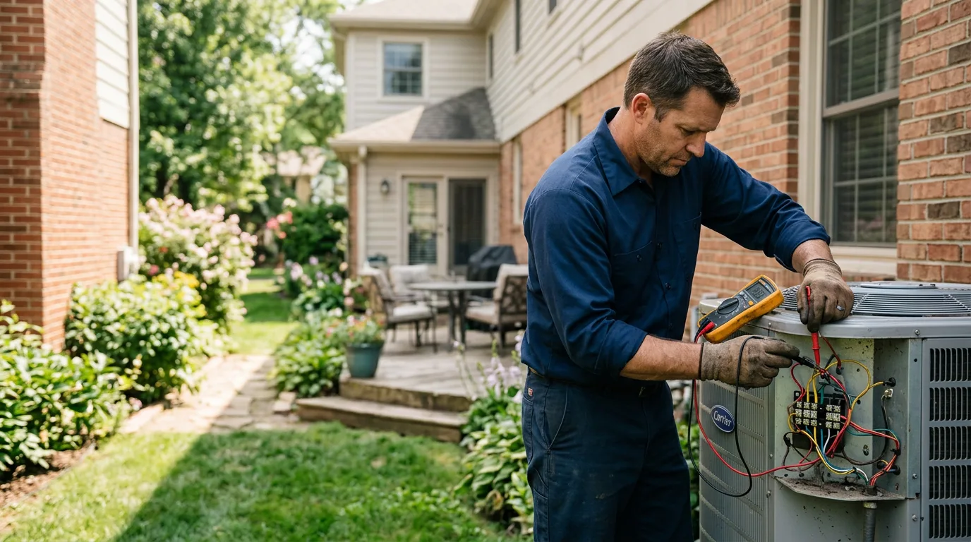 HVAC technician working near Wayne, NY
